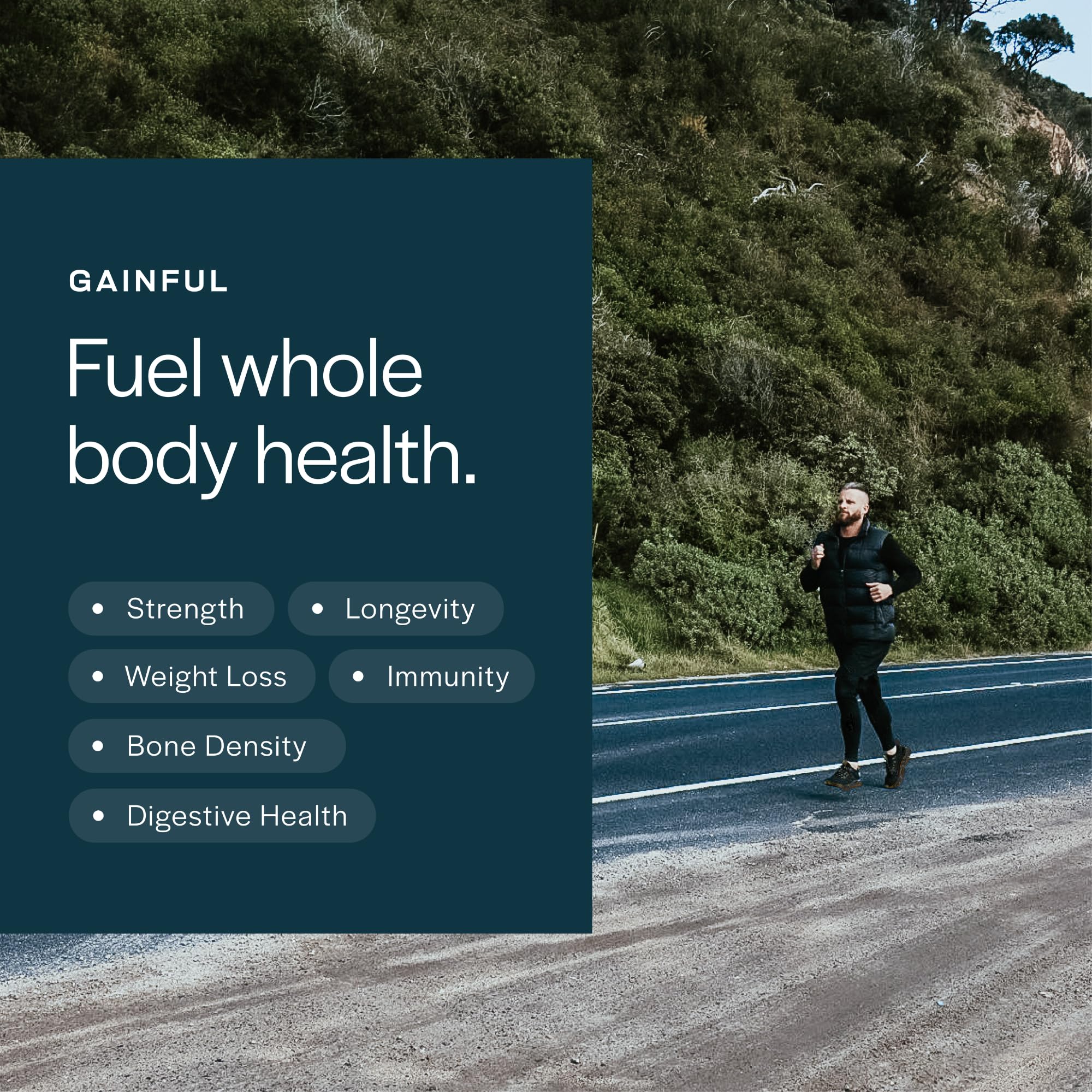 Gainful Everyday Whey in a bowl presents a customizable nutrition option.