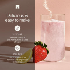 Gainful canister flavor imagery with strawberries and lemon for taste satisfaction.