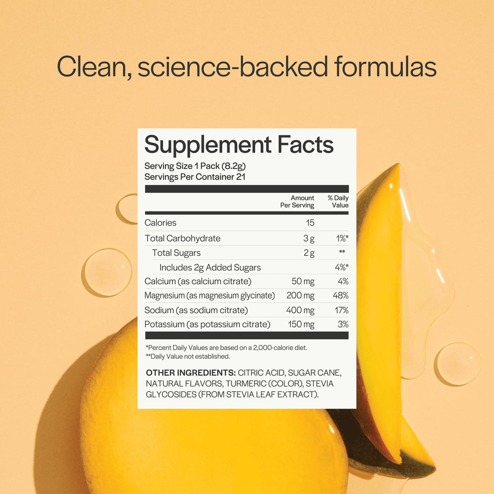 Gainful Hydration caffeine-free packaging communicates caffeine-free convenience.