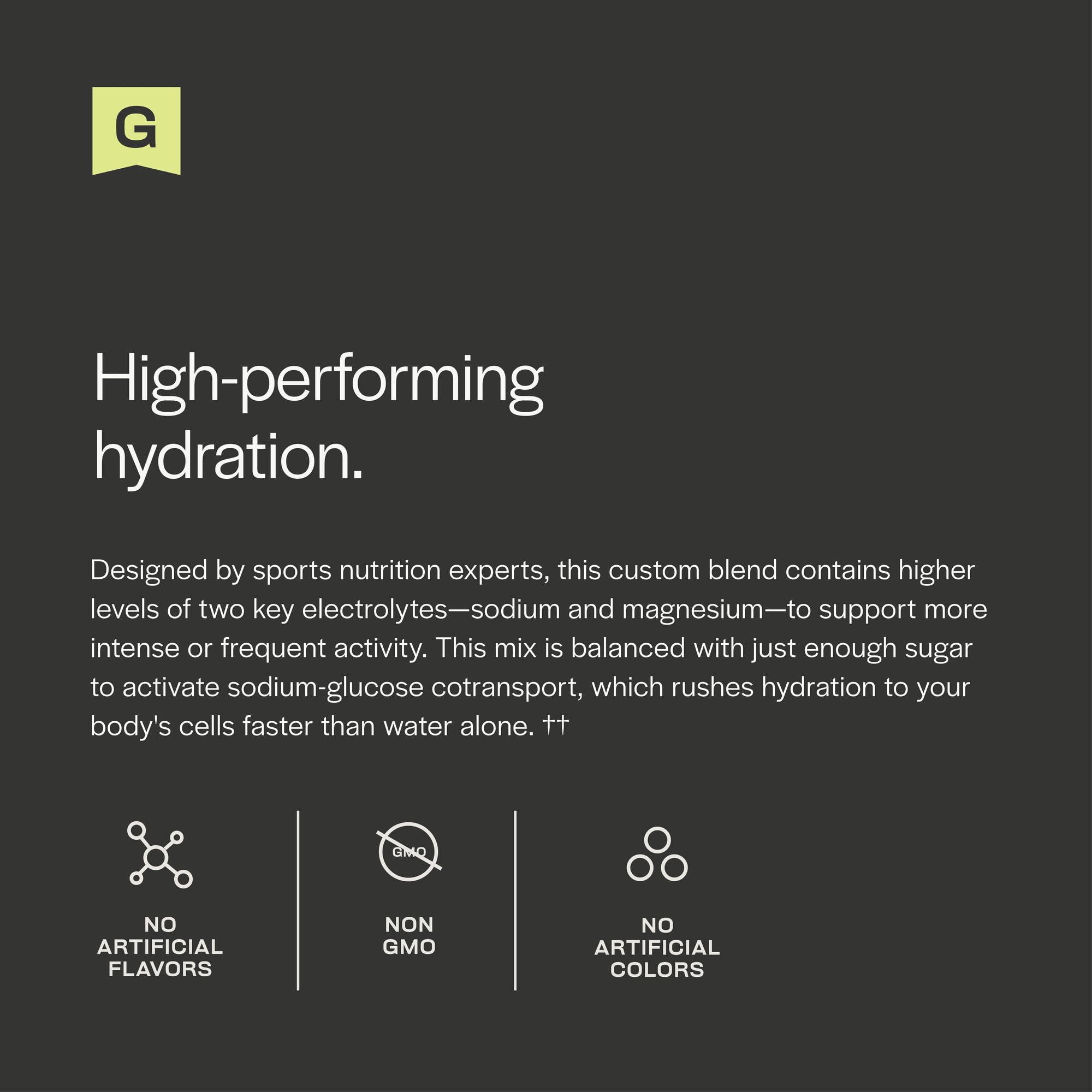 Gainful Hydration Lemon Lime packet poured into a glass for fast hydration on the go.
