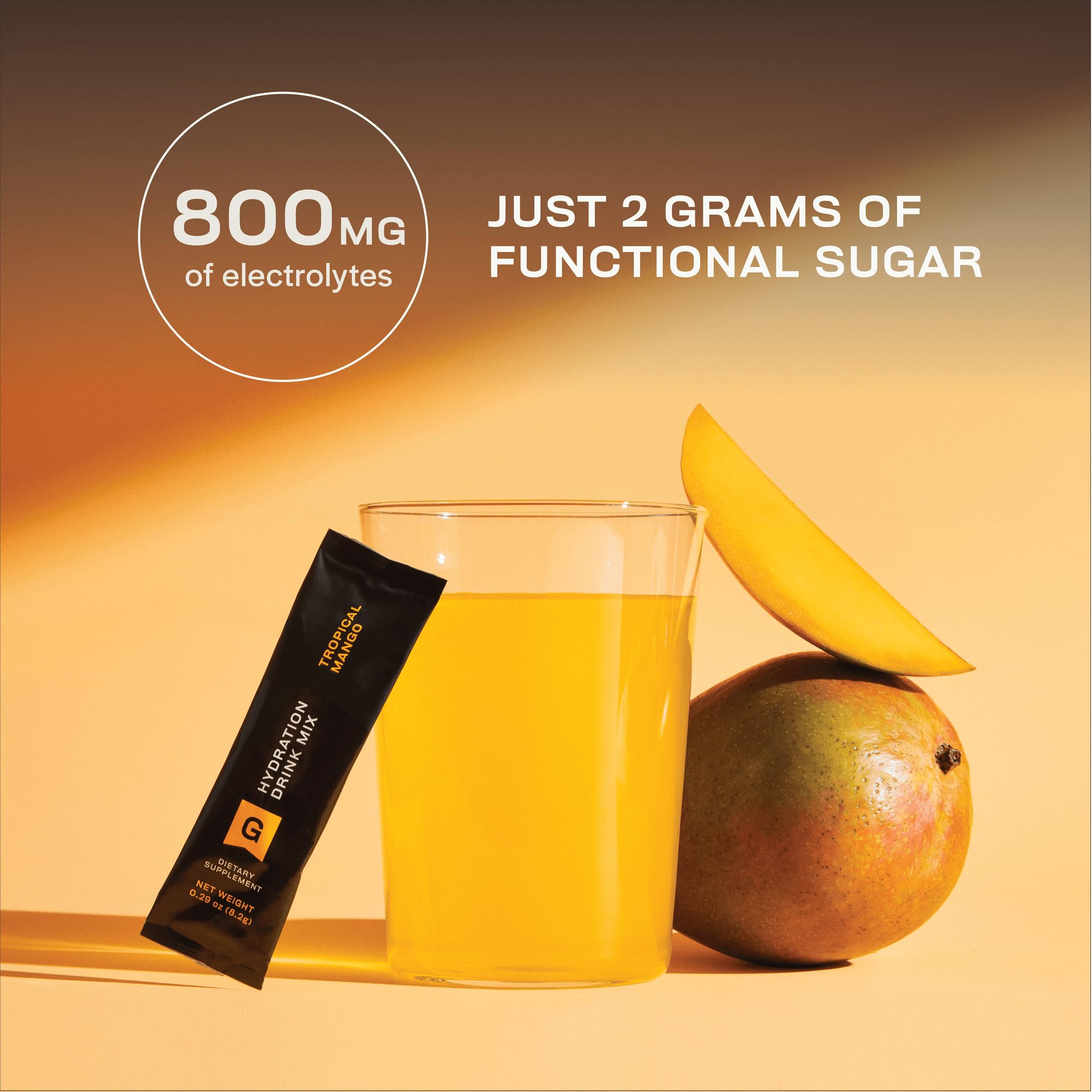 Gainful Hydration on-the-go packet ready for travel-friendly hydration.