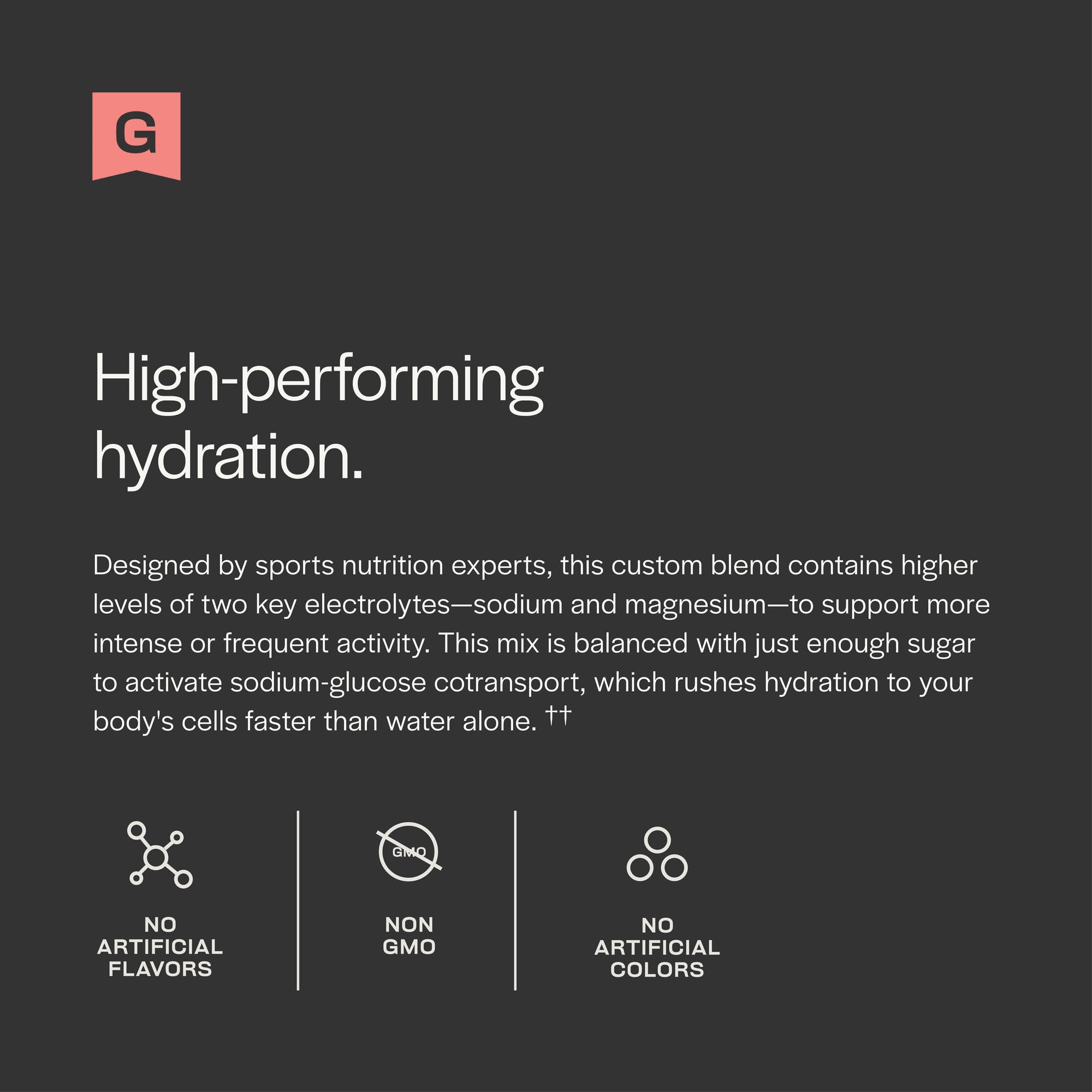 Pouring Gainful hydration powder into water for quick hydration.