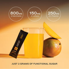 Gainful Hydration Tropical Mango bottle scene suggests post-workout refreshment.