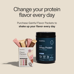 Gainful Lean Whey shake with milk demonstrates a quick protein boost after training.