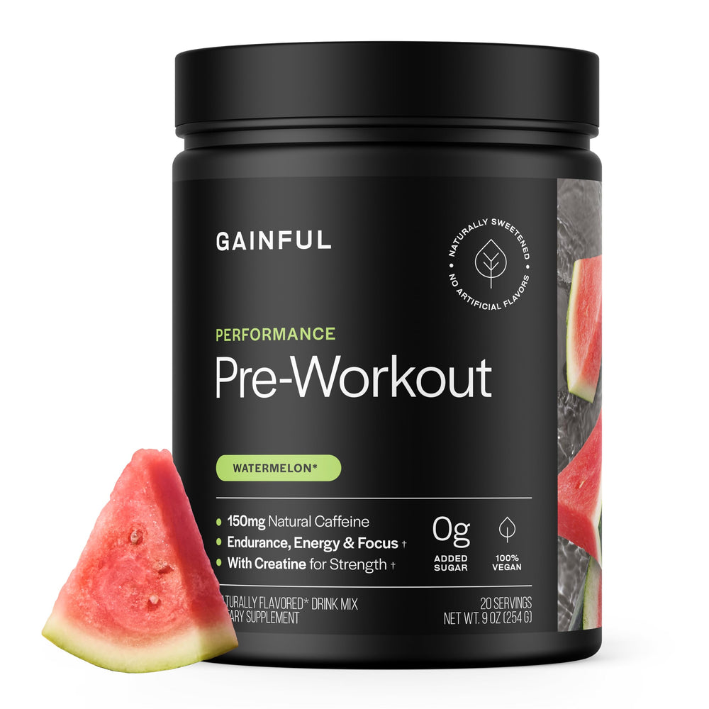 Gainful pre-workout Watermelon bottle pour boosts energy for training sessions
