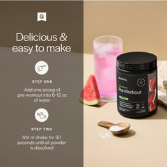 Gainful pre-workout mixer with a glass ready for a refreshing session.