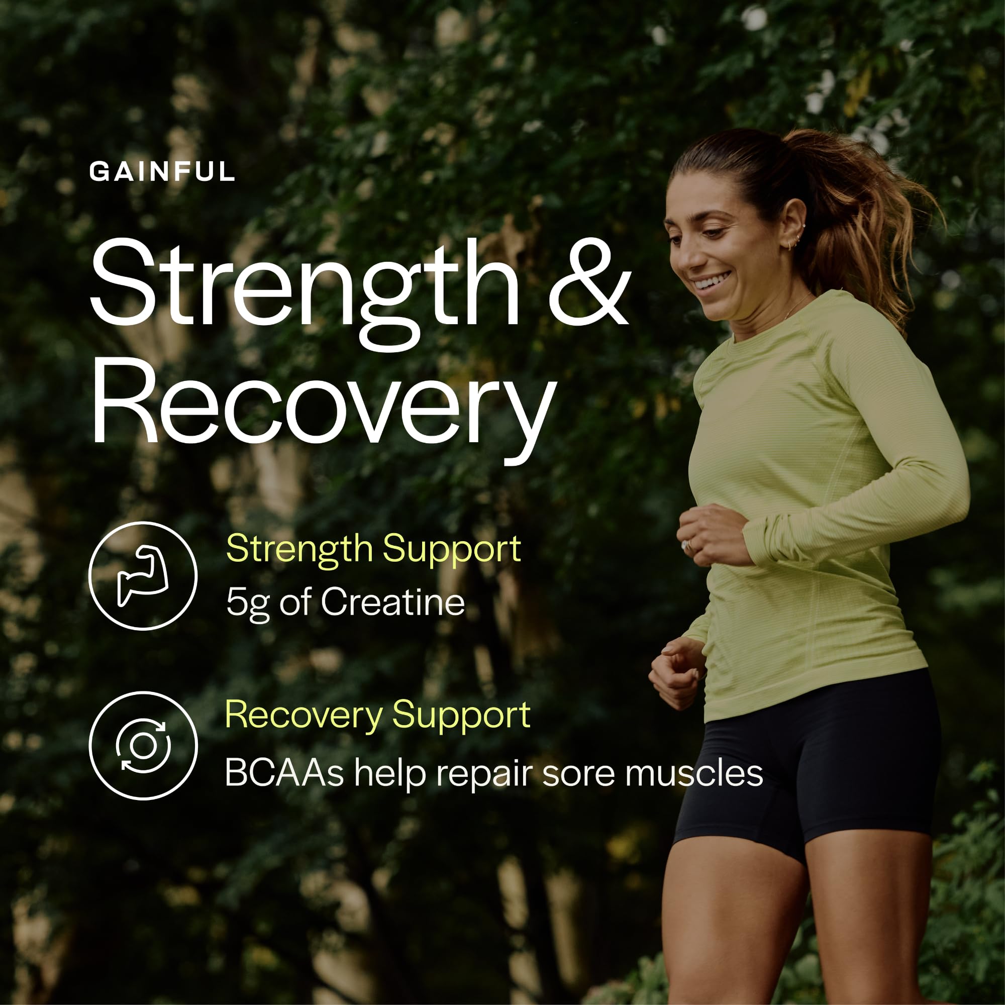 Gainful pre-workout mixing in cup shows quick dissolution and easy use.