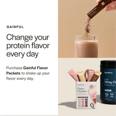 Gainful whey protein used in smoothies and bowls for protein boost