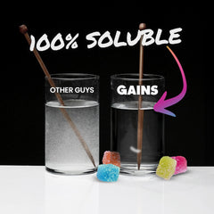 Gains in Bulk label highlights third‑party testing and transparency