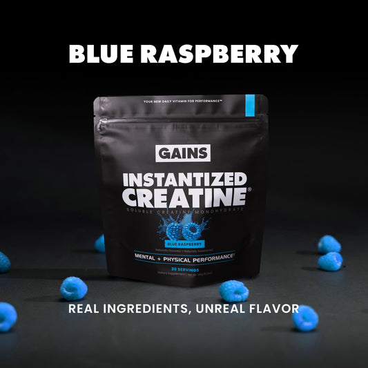 GAINS IN BULK creatine powder blends easily in pre-workout drinks for fast uptake.