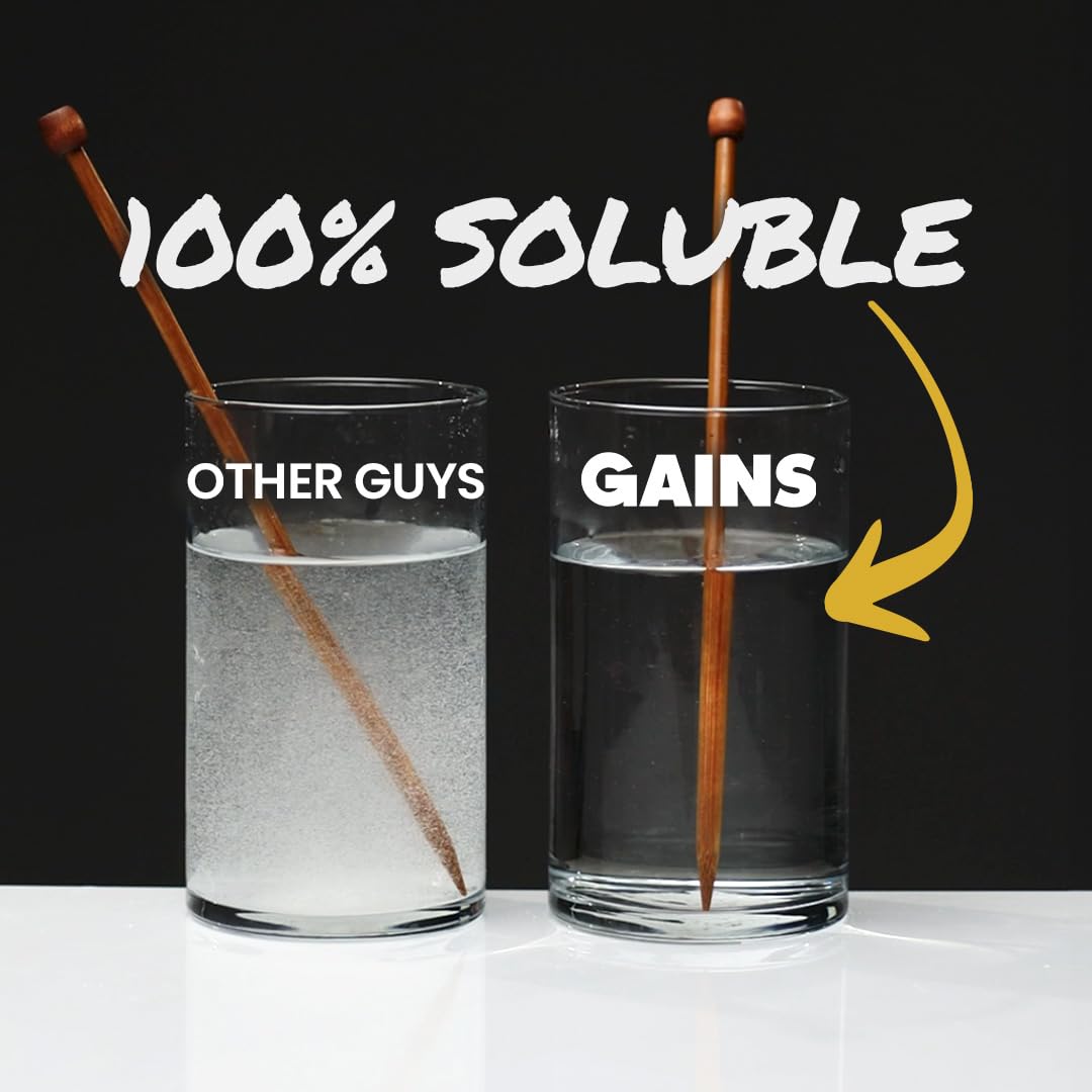 Gains in Bulk mixed in shaker for a smooth post workout shake