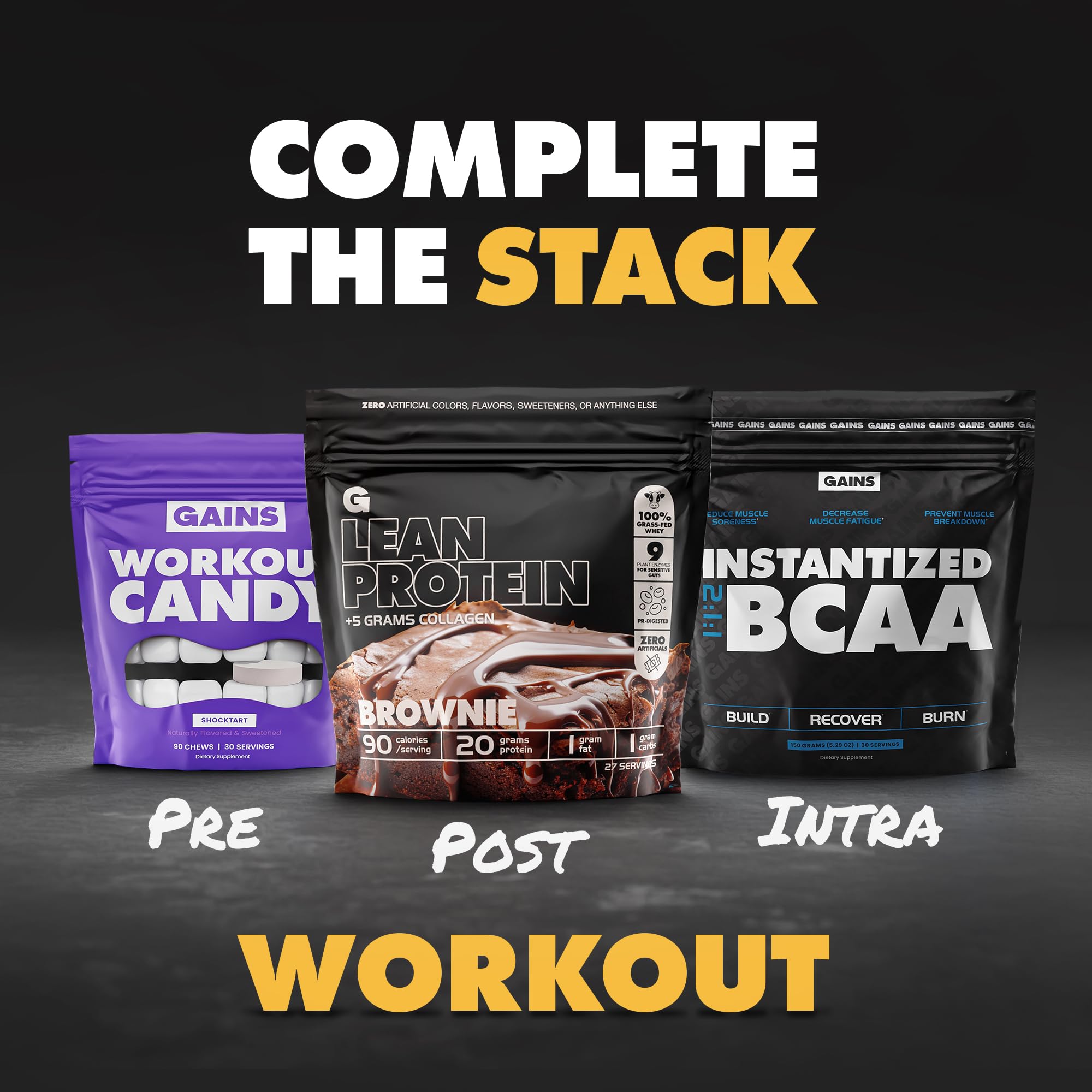 GAINS IN BULK 30 servings tub designed for long-term use