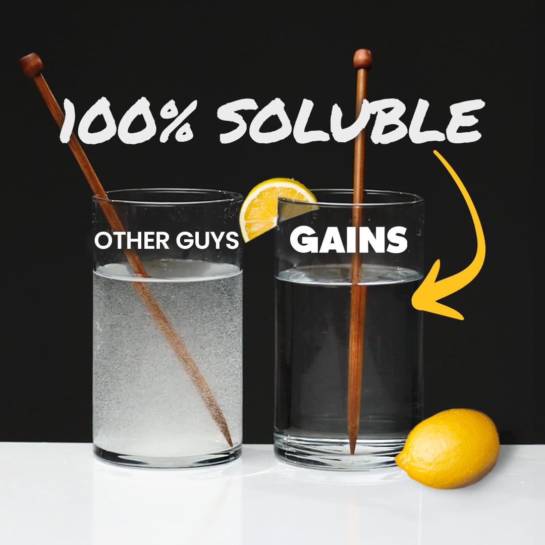 GAINS IN BULK Instantized Creatine with included scoop for easy 5 g servings