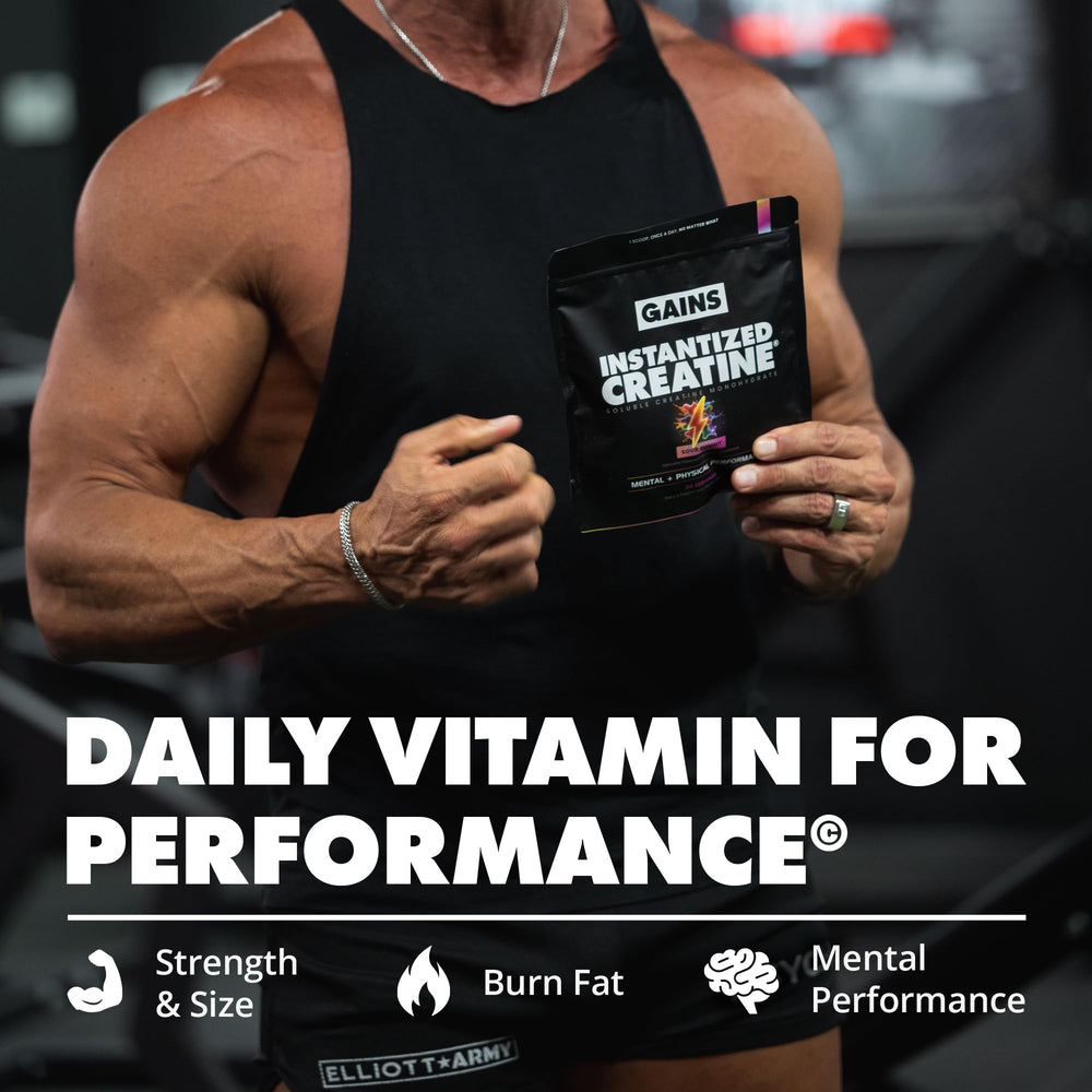 Gains in Bulk creatine monohydrate dissolves clear with no gritty texture