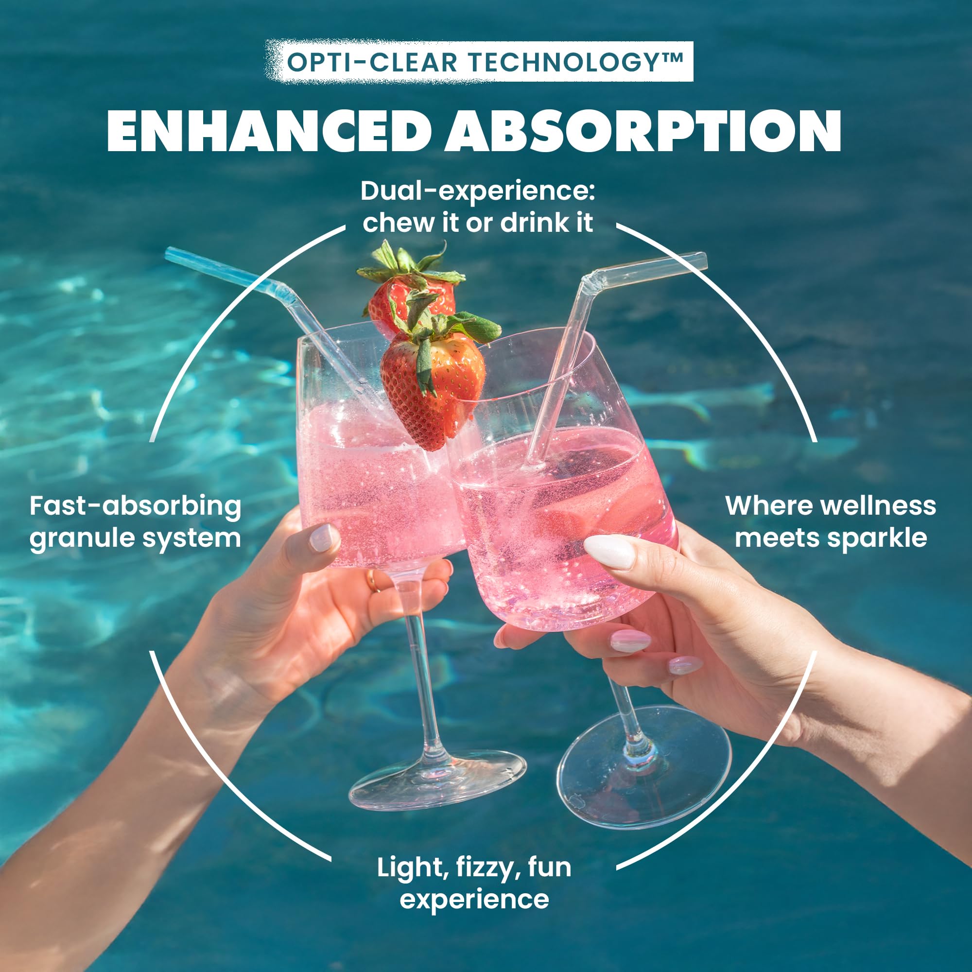 Gains in Bulk Shape Strawberry Fizz being poured into a glass for a refreshing workout drink