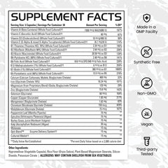 Gains in Bulk Square 1 serving instruction illustration for easy daily use.