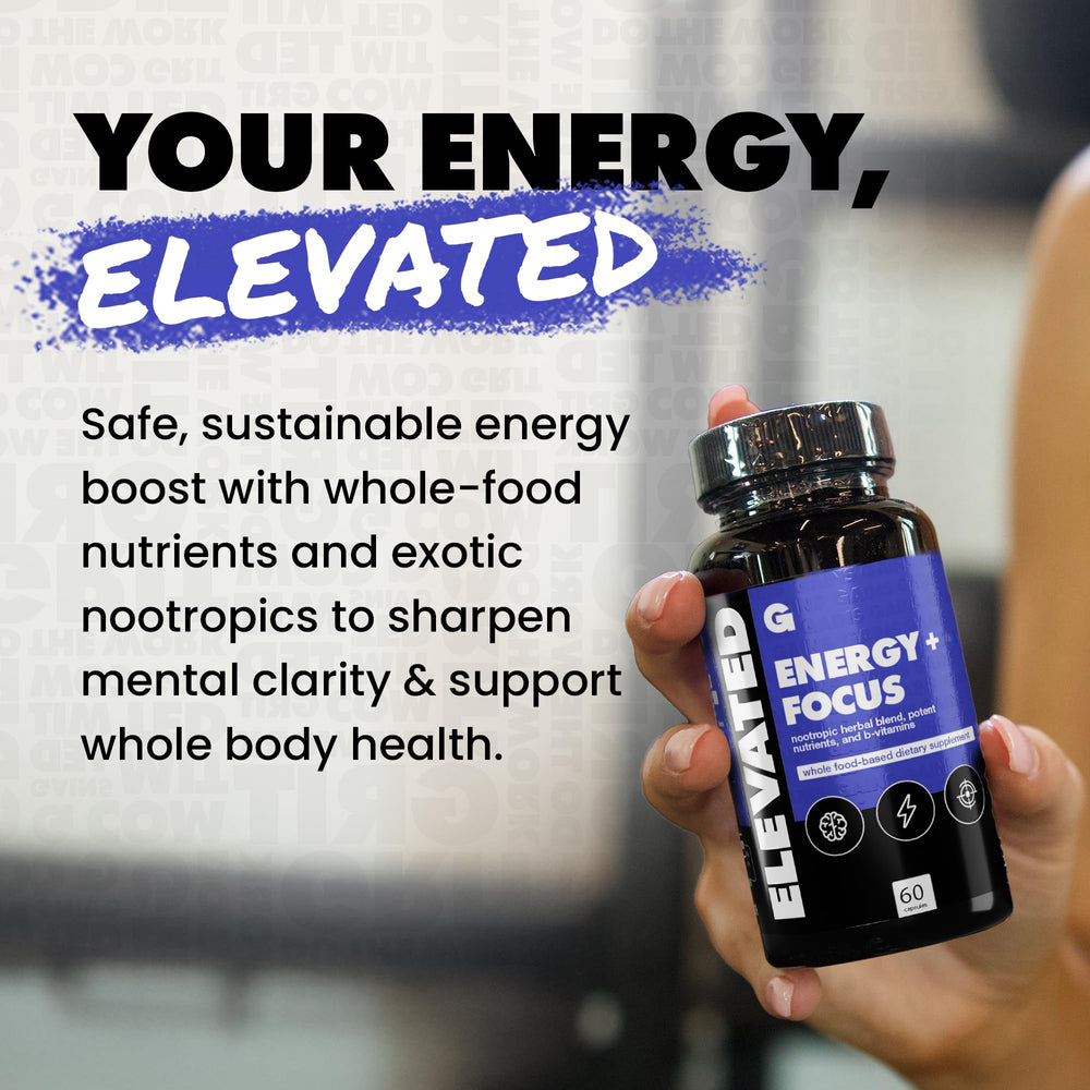 GAINS IN BULK Elevated Nootropic capsules inside for easy daily focus