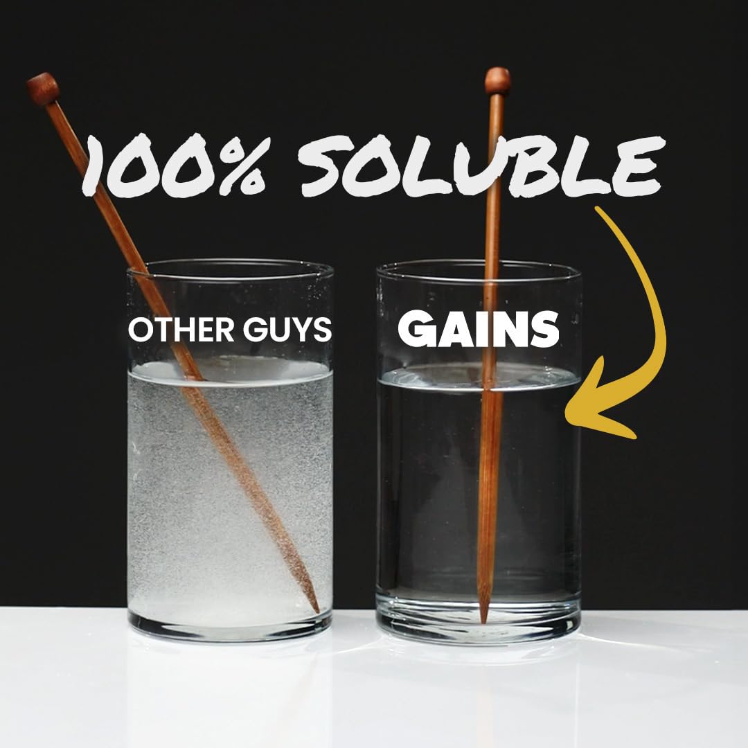 GAINSINBULK ideal for pre- or post-workout shakes with quick mixability.