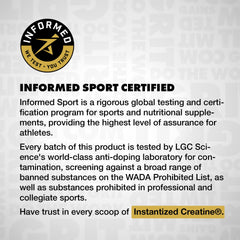 GAINSINBULK unflavored creatine monohydrate blends into any shake.