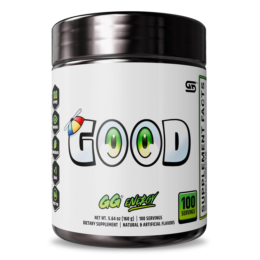 Gamer Supps GG Energy Good by SMii7Y cherry slushie tub for keto-friendly boost