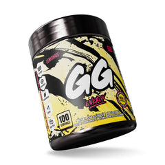 Gamer Supps GG Energy Lemonade scoop prepared for quick mixing.