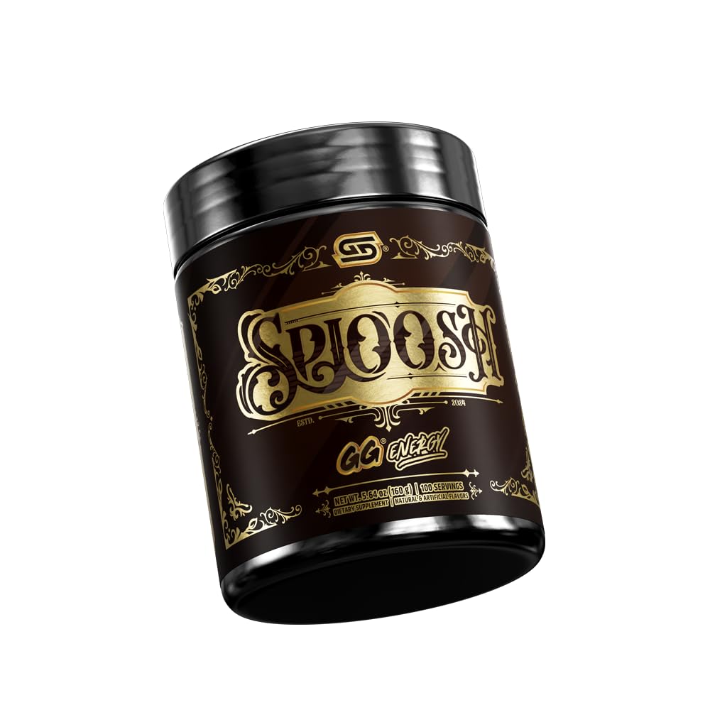 GG Energy Sploosh scoop highlights quick-dissolving powder for instant mix