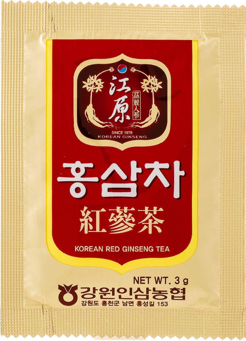 Close-up of granules shows rich ginseng texture for a robust cup.
