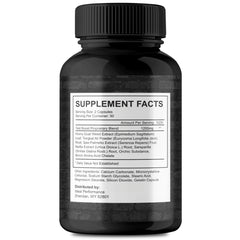 Garaherb Male Supplement pills close-up highlighting all-natural formula and maximum strength.