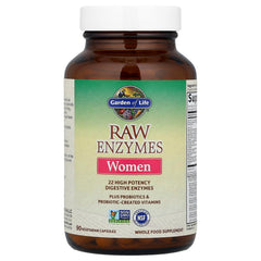 Garden of Life RAW Enzymes with bromelain and papain illustration for digestion