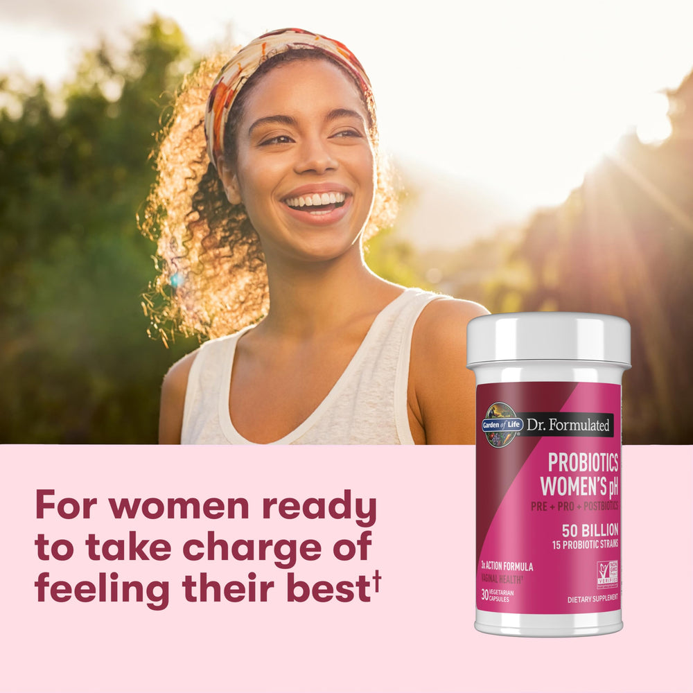 Garden of Life 30-day supply visual emphasizes easy daily wellness routine