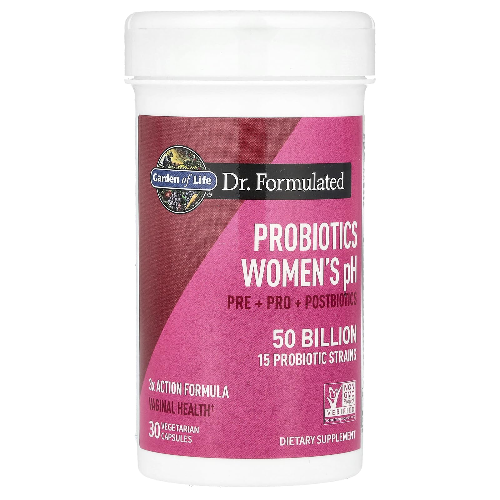 Garden of Life acacia fiber PreforPro postbiotic visual cues for microbial support