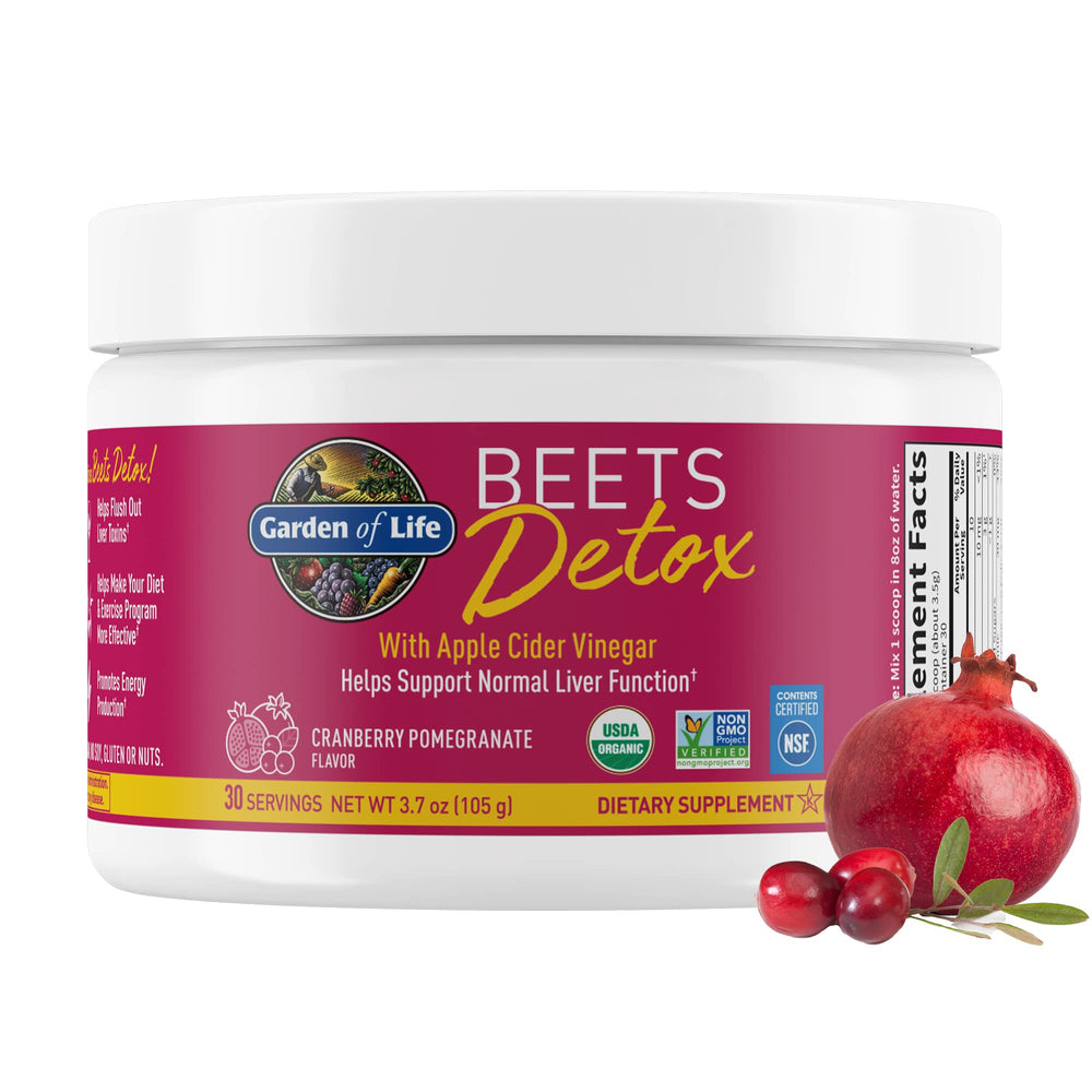 Garden of Life BEETS Detox scoop serving for daily digestive support