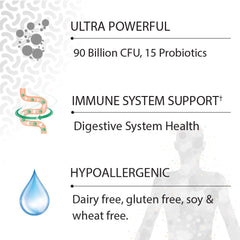 Garden of Life Dr. Formulated Probiotics Once Daily Ultra bottle and glass scene illustrates daily use.