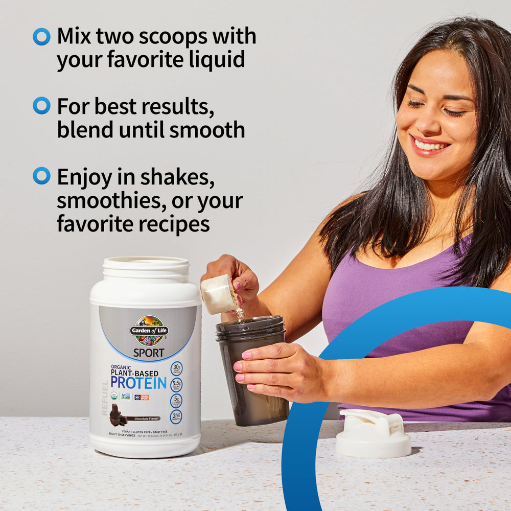 Garden of Life NSF Sport label on packaging assures clean sport nutrition