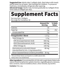 USA wild-caught Alaskan Pollock oil in Oceans 3 Beyond Omega-3 bottle