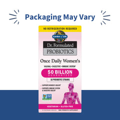 Garden of Life probiotic capsules for women in a bottle