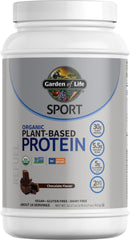 Garden of Life organic vegan protein chocolate jar for smooth muscle recovery