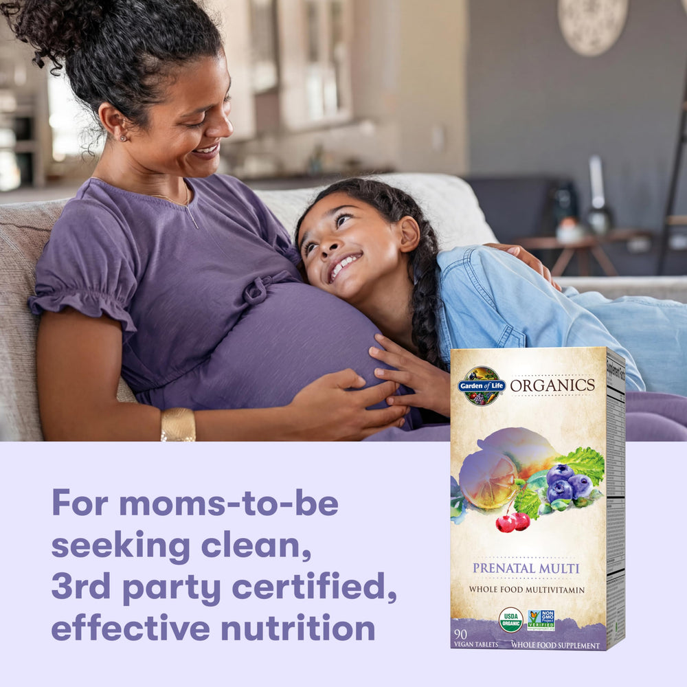 Garden of Life Organics Prenatal Multi B vitamins—energy support during pregnancy