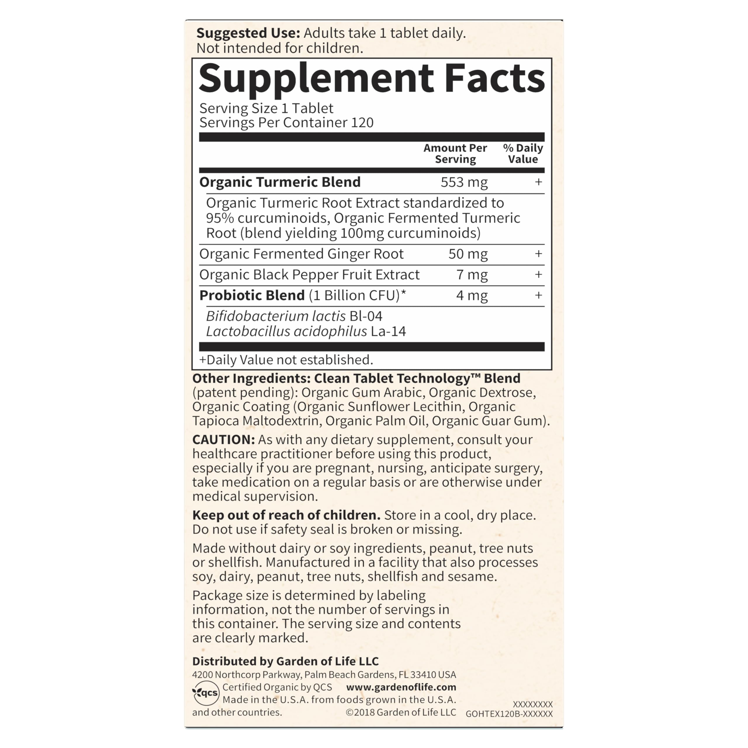 Garden of Life Organics turmeric and ginger close-up for antioxidant support
