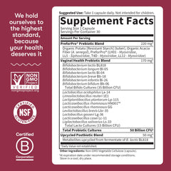 Garden of Life probiotic blend image communicates digestive and immune balance