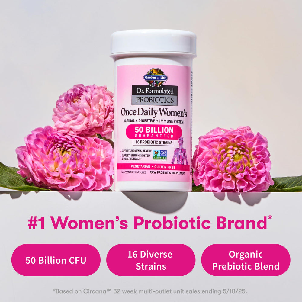 Garden of Life clinically studied strains (L. reuteri and L. fermentum) for women