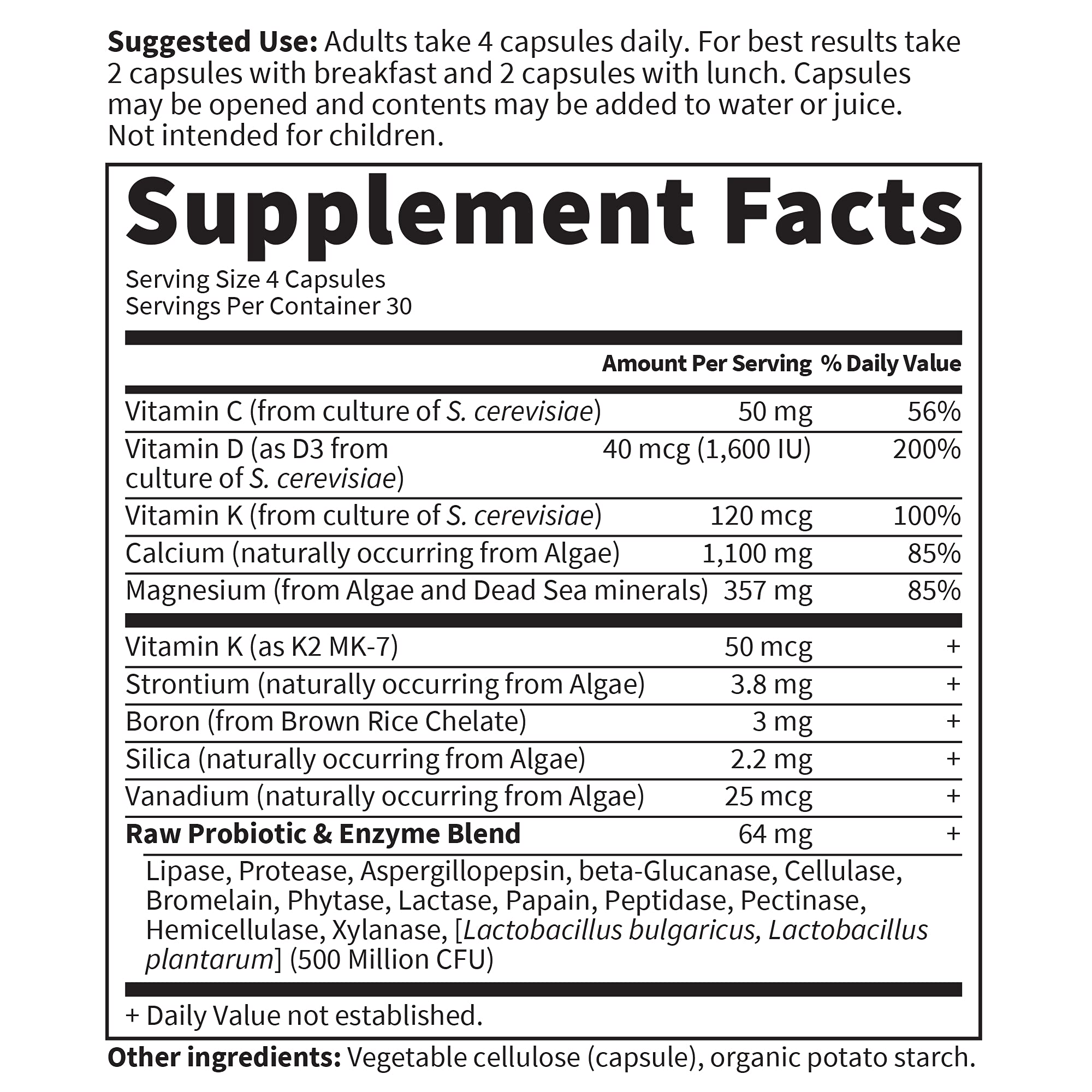 Garden of Life Raw Calcium D3 and K2 visual emphasizing immune-friendly nutrients