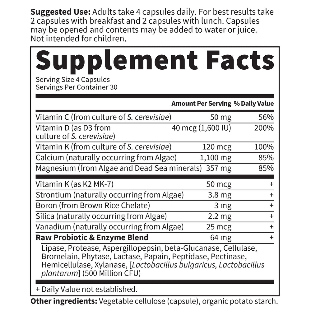 Garden of Life Raw Calcium D3 and K2 visual emphasizing immune-friendly nutrients