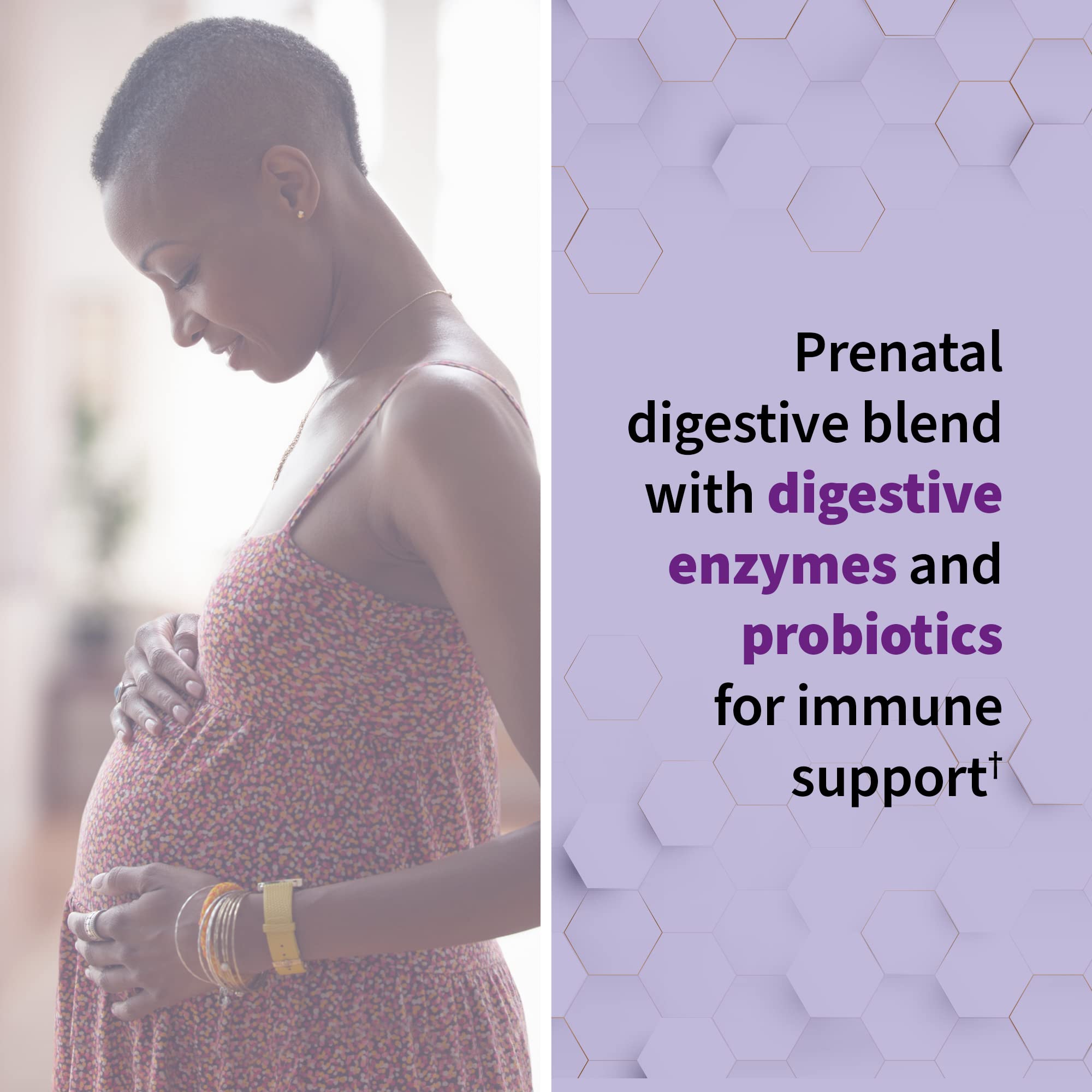 Garden of Life RAW Prenatal digestive blend with probiotics and enzymes.