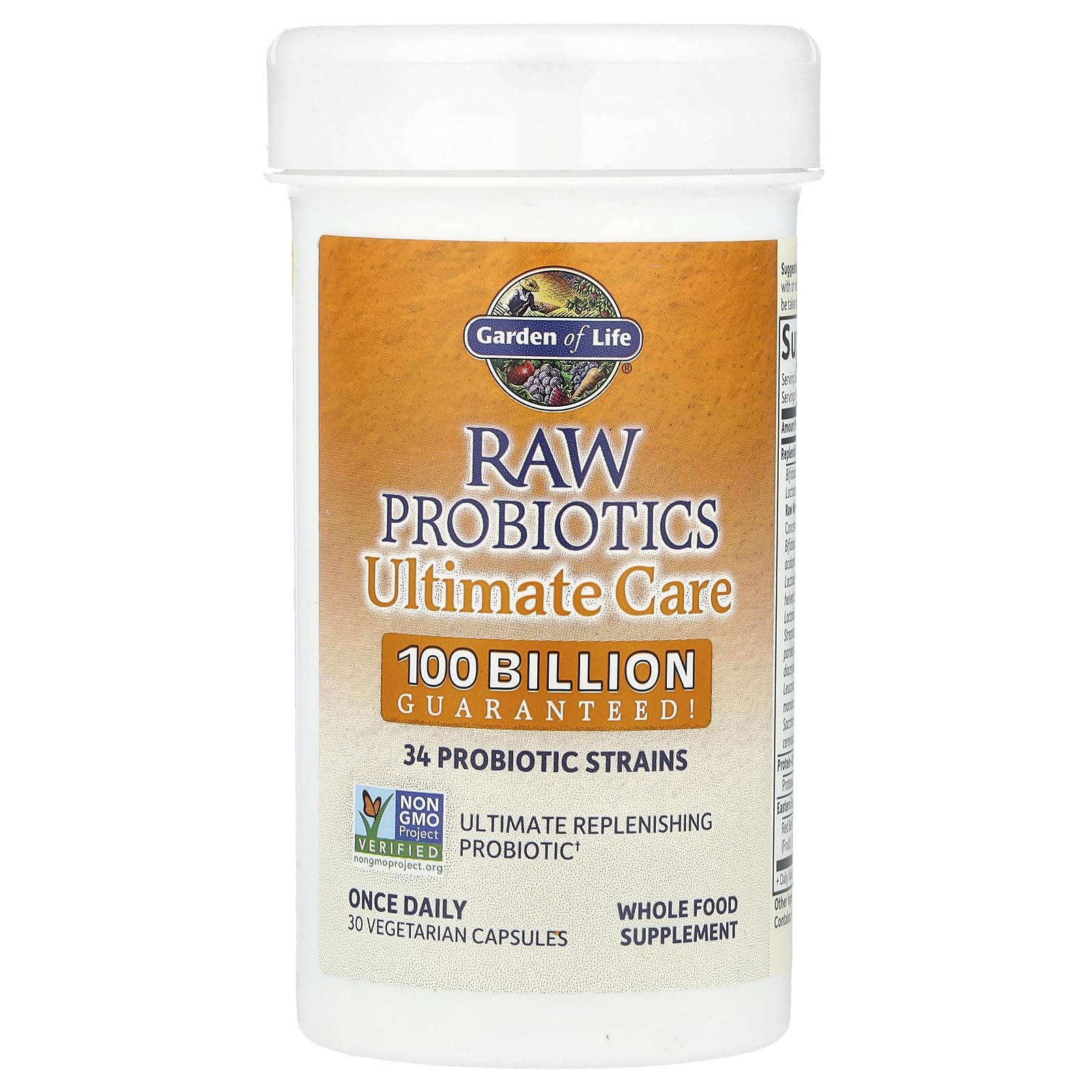 Garden of Life Raw Probiotics digestive enzyme blend aids digestion