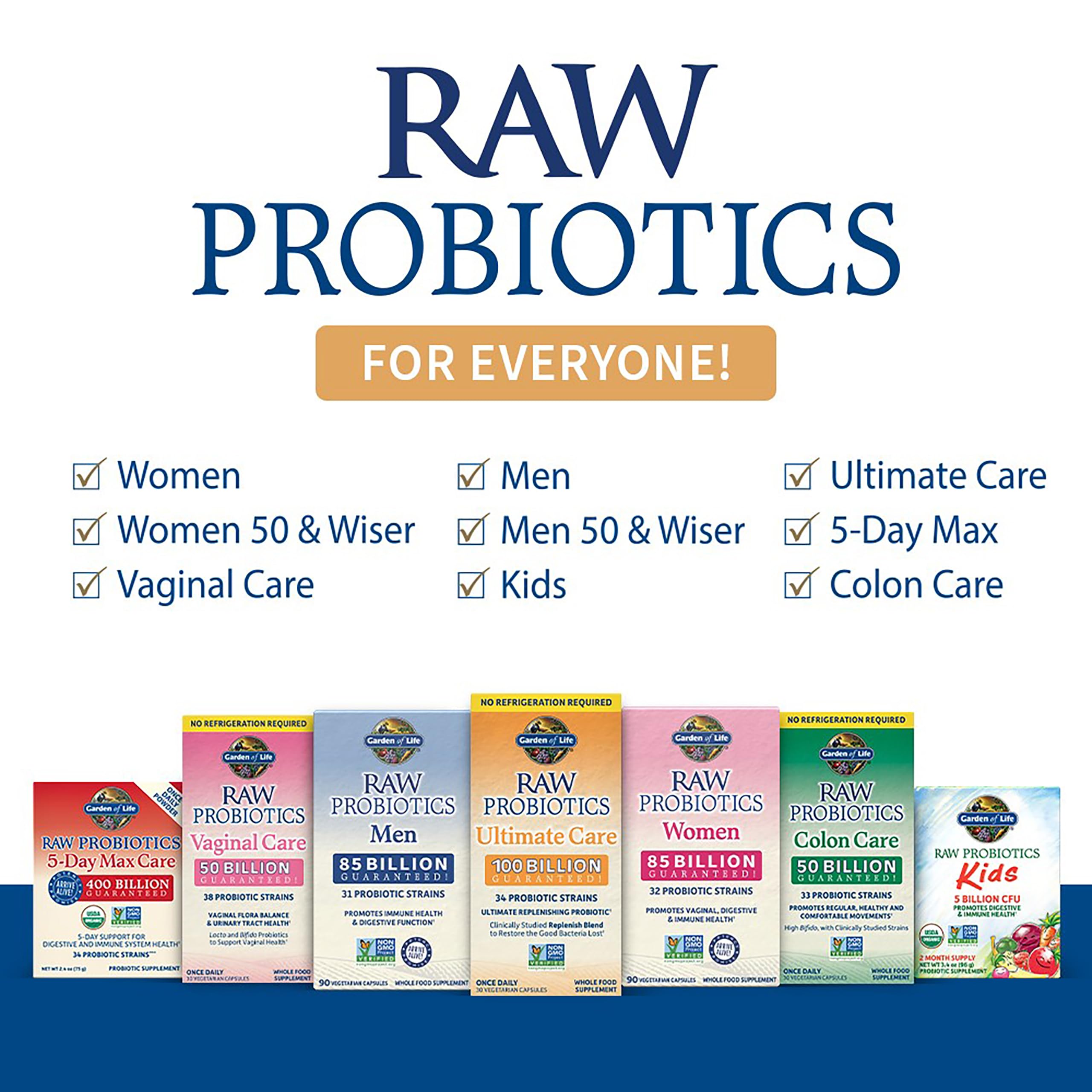 Garden of Life Raw Probiotics travel-friendly bottle for on-the-go balance