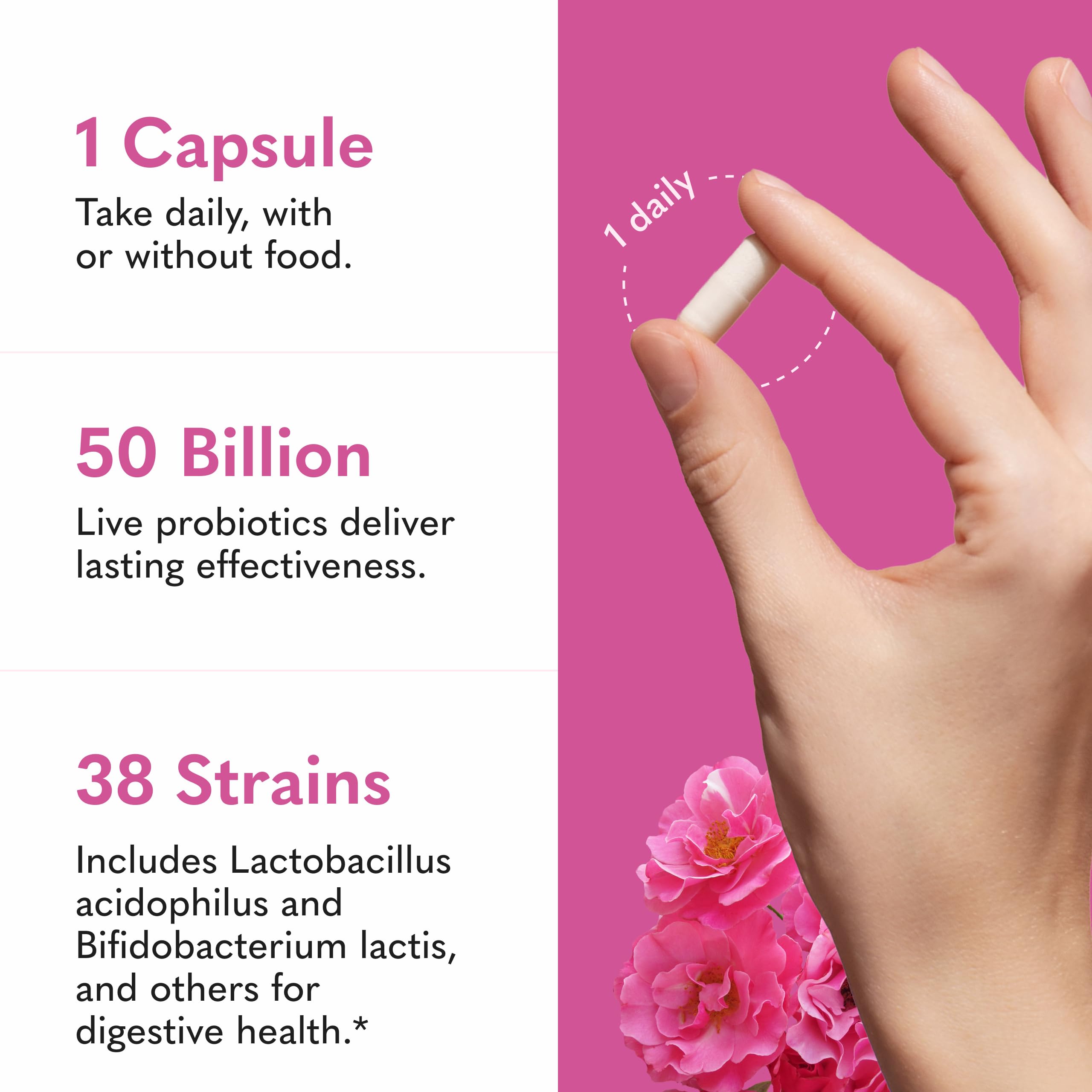 Garden of Life Vaginal Care capsules image shows easy daily capsule for convenient use