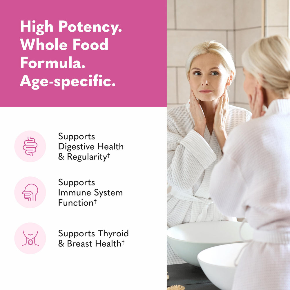 Usage card demonstrating daily routine for digestive and immune support