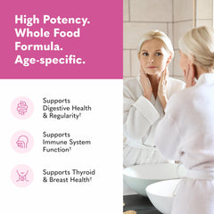 Usage card demonstrating daily routine for digestive and immune support