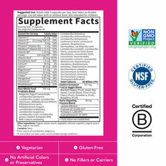 Garden of Life Raw Probiotics Women front label highlights whole-food ingredients.